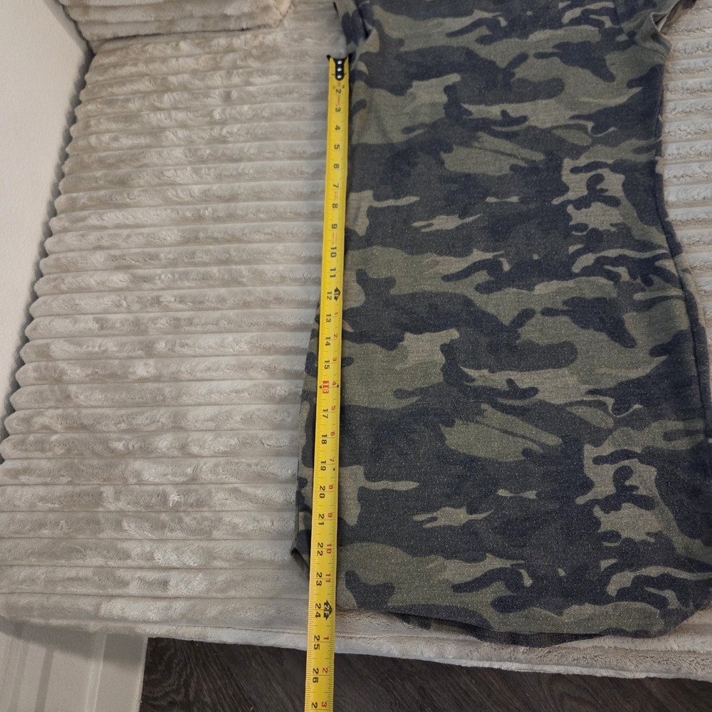 AGACI Camouflage Bodycon Dress Womens Size S Small Camo Crewneck Short Sleeve - Picture 4 of 9